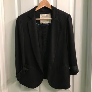 EUC Classic Black Anthropologie Blazer Sz 4